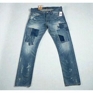 Polo‎ Ralph Lauren Sullivan Slim Distressed Patchwork Jeans 34x34 NWT